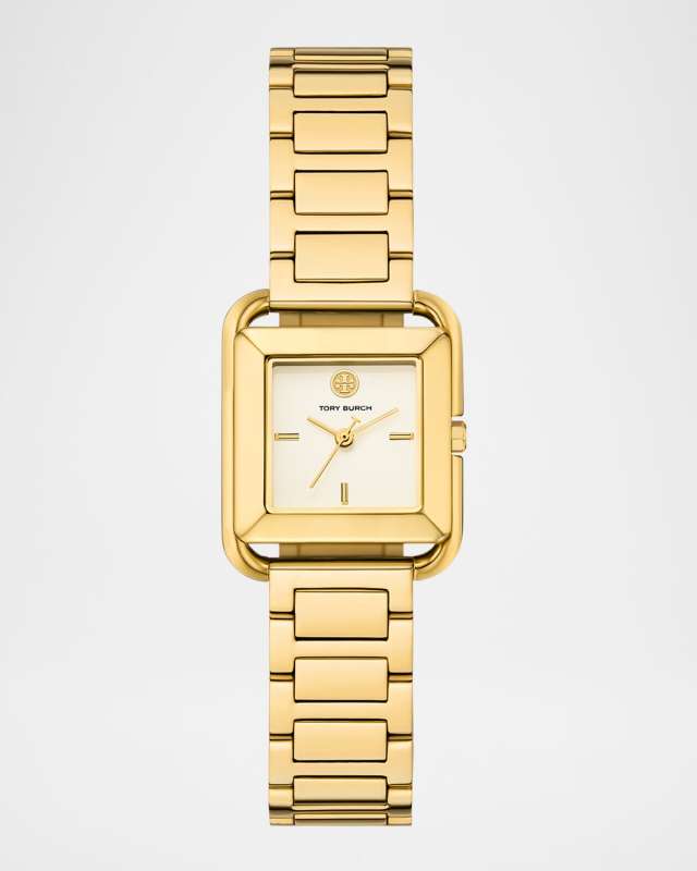 Kira Square Gold-Tone Stainless Steel Watch
